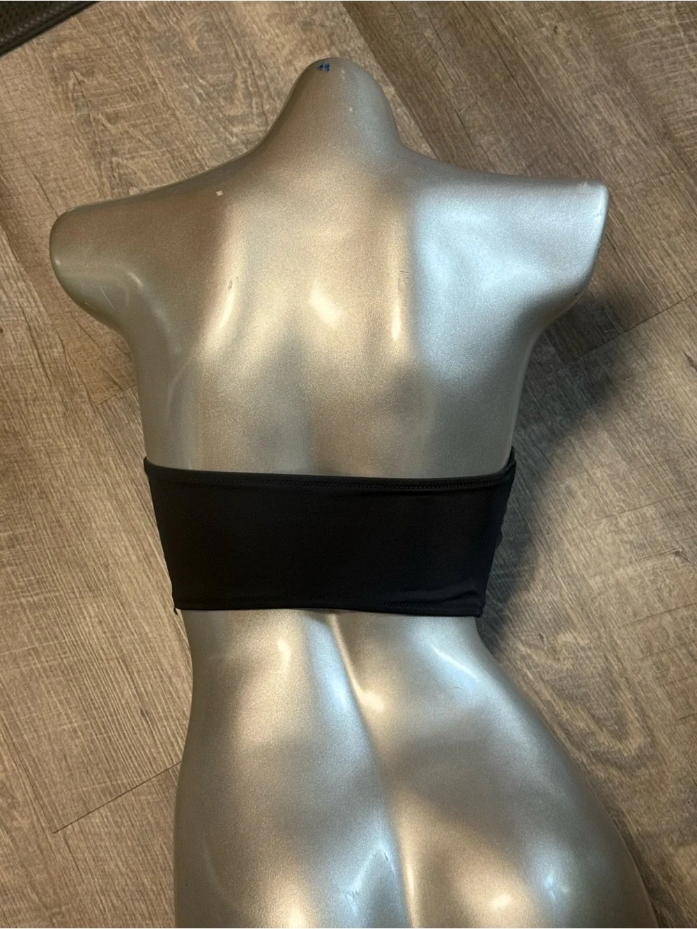 Victoria's Secret Black Strapless Bandeau Bikini Top C1